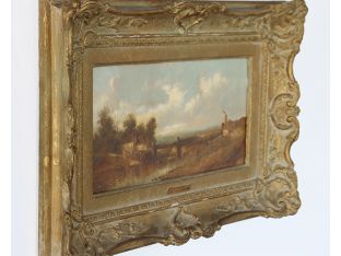 Pair Of Bucolic Landscapes - 19th Century  24W x 15.5H