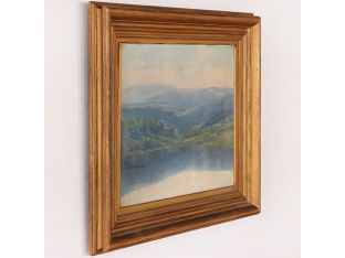Hudson River School Mountain Landscape with Lake 24W x 21H - Cleared Art