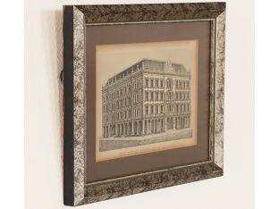 Set of 3 Architecture Lithographs of Manhattan, 19th Century 10.5W x 8.25H - Cleared Art