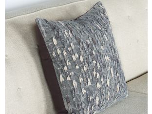 Grey Textured Pillow - Cleared
