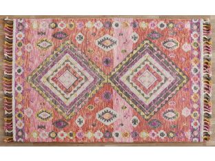 5'6" X 7'6" Multi-Colored Bohemian Style Rug - Cleared