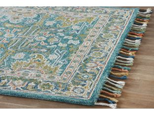 5'6 X 7'6" Blue & Navy Multicolored Rug - Cleared