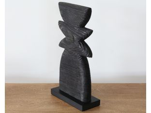 Black Crescent Sculpture