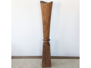 Tall Abstract Wood Sculpture --Cleared Decor