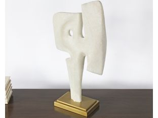 Ivory Abstract Sculpture #1 - Cleared