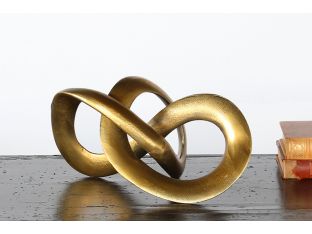 Antique Brass Spiral Sculpture - Cleared