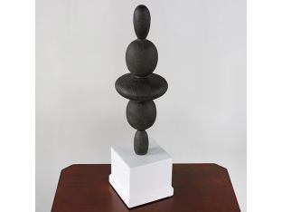 Tall Stacked Rocks Sculpture - Cleared
