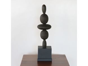 Tall Stacked Rocks Sculpture - Cleared