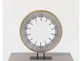 Large Abstract Wheel Sculpture - Cleared