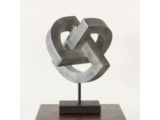 Weathered Grey Geometric Sculpture - Cleared