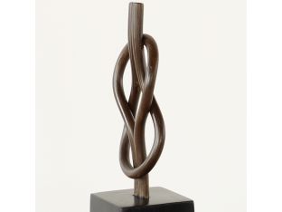 Rattan Square Knot Sculpture - Cleared