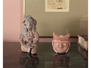 Set Of 2 Pre-Columbian Style Figurines III
