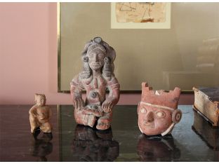 Set Of 3 Pre-Columbian Style Figurines III
