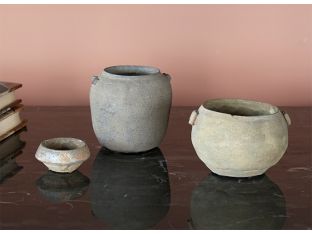 Set Of 3 Han Dynasty Style Urns III