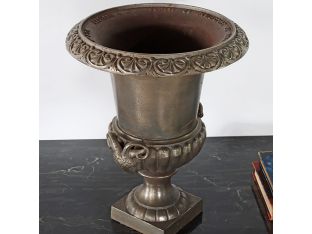 Pair of French Cast Iron Urns - Cleared Decor