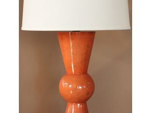 Bow Tie Orange Table Lamp - Cleared