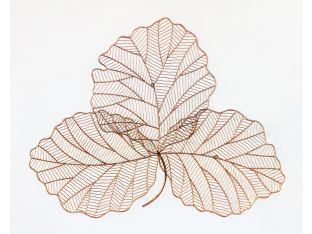 Copper Tri-Leaf Wall Art 49W x 38H