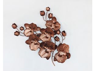 Copper Orchid Sprig Wall Art 34W x 24H