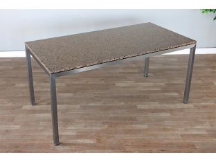 Marble Top & Steel Leg Table