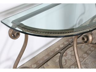 Solano Console Table with Glass Top
