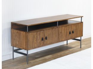Natural Wood Media Console