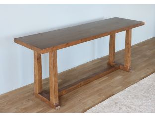 Simple Waxed Pine Console