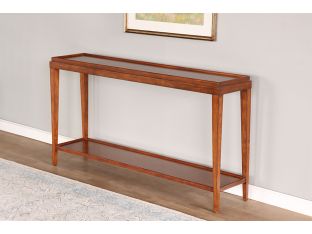 Console Table with Raised Edge and Undershelf