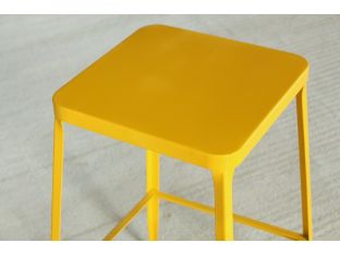 Yellow Square Counter Stool