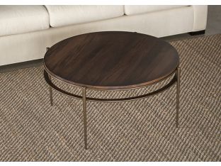 Camden Round Cocktail Table with Maple Top