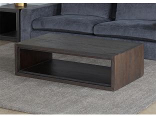 Tobacco Stained Reclaimed Wood Cube Coffee Table