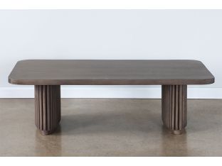 Reclaimed Wood Brown Coffee Table in Ashen Brown