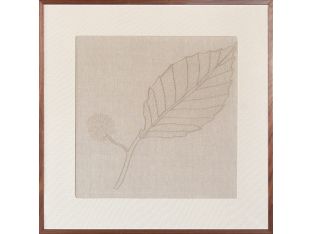 Mountain Mint Embroidered Botanical 36W X 36H