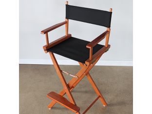 Director's Chair in Honey Oak and Black Canvas