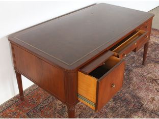 Mahogany Desk With Leather Top