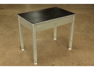 Small Gray Metal Table