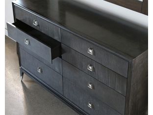 Black Maple Dresser with Mother of Pearl Accents