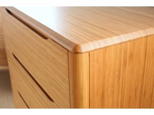 Modern Bamboo Chest of 5 Drawers