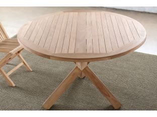 Natural Teak Round Dining Table