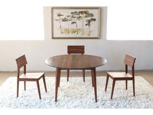 Vintage Round Danish Modern Dining Table