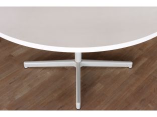 Round Off-White Conference Table