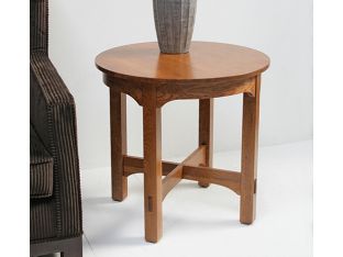 Arts and Crafts Round End Table