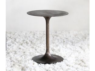 Tulip Side Table in Antique Rust