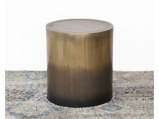 Antique Brass Ombre End Table