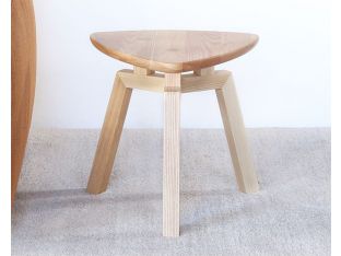 Triangular End Table In Natural