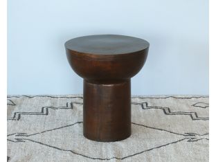 Antique Rust Outdoor End Table