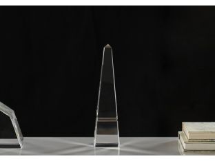 10-Inch Crystal Groove Base Obelisk
