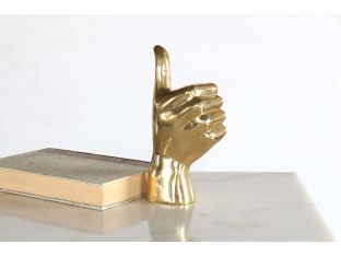 Brass Thumbs Up Figurine - Cleared Décor