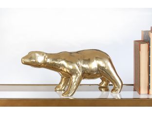 Brass Polar Bear Figurine - Cleared Décor