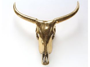 Brass Steer Skull - Cleared Décor