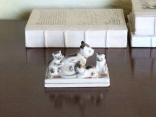 Cat With Kittens Figurine